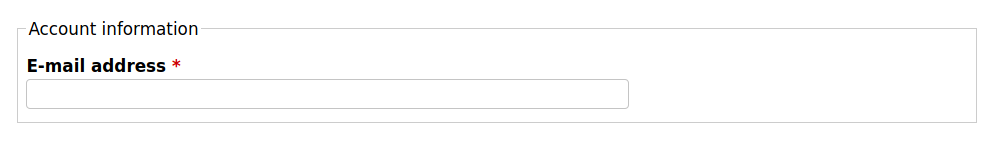 Form: Account Information
