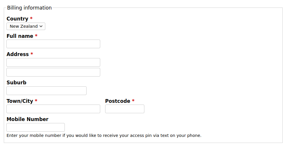 Form: Personal Details