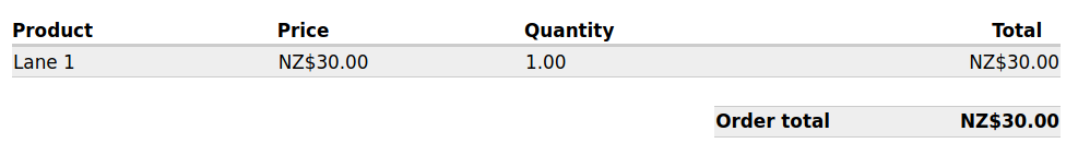 Form: Checkout Products